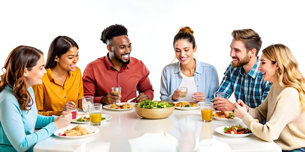 Довольные гости за столом